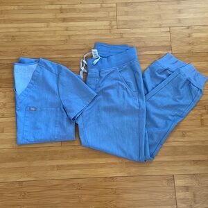 Figs heather indigo set